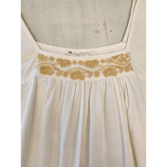 House of Harlow 1960 White Mini Dress Embroidered SZ Medium Summer - Picture 5 of 11